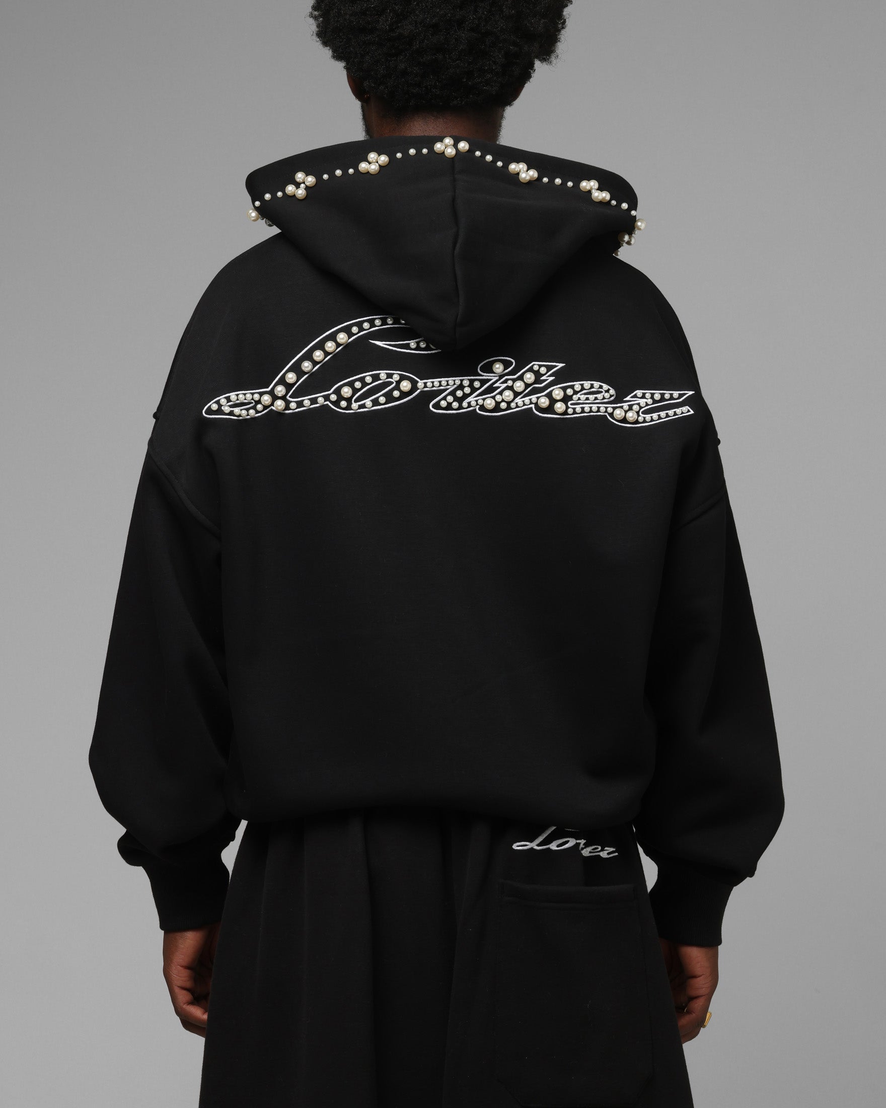 Loiter Pearl Zip Hoodie Black | Culture Kings US