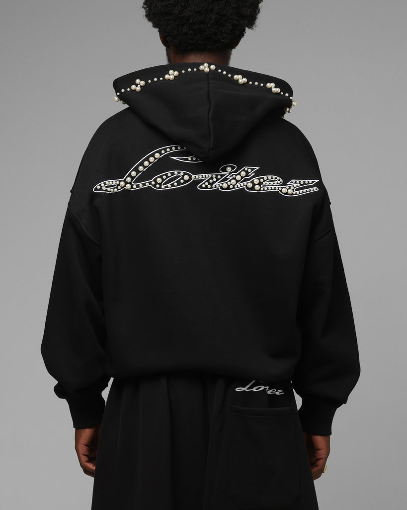 Loiter Pearl Zip Hoodie Black | Culture Kings US