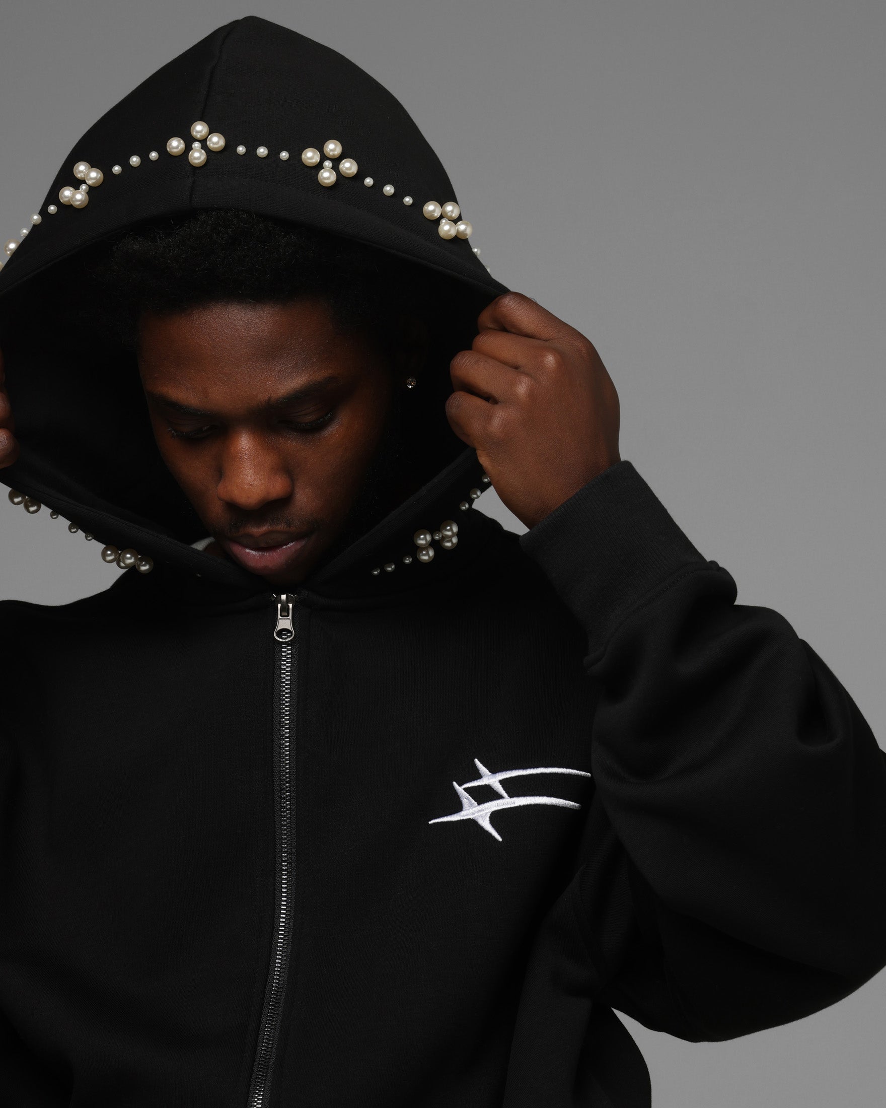 Loiter Pearl Zip Hoodie Black | Culture Kings US