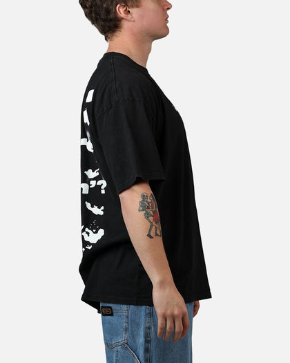 73Studio X Fortnite Where We Droppin T-Shirt Black Acidwash