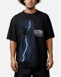 73Studio X DC Batman Dark Knight T-Shirt Black Acidwash