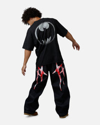 73Studio X DC Batman Dark Knight T-Shirt Black Acidwash