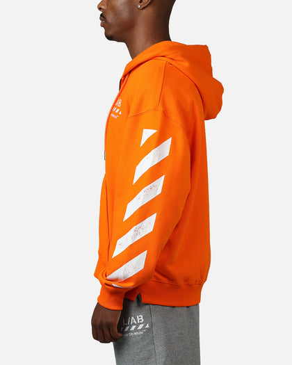 Off White Diag Full Zip Hoodie Orange