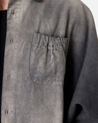 MNML Spray Denim Long Sleeve Shirt Washed Black