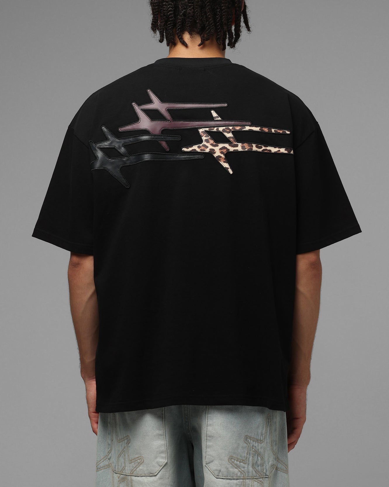 Loiter Hybrid Patch T-Shirt Black | Culture Kings US