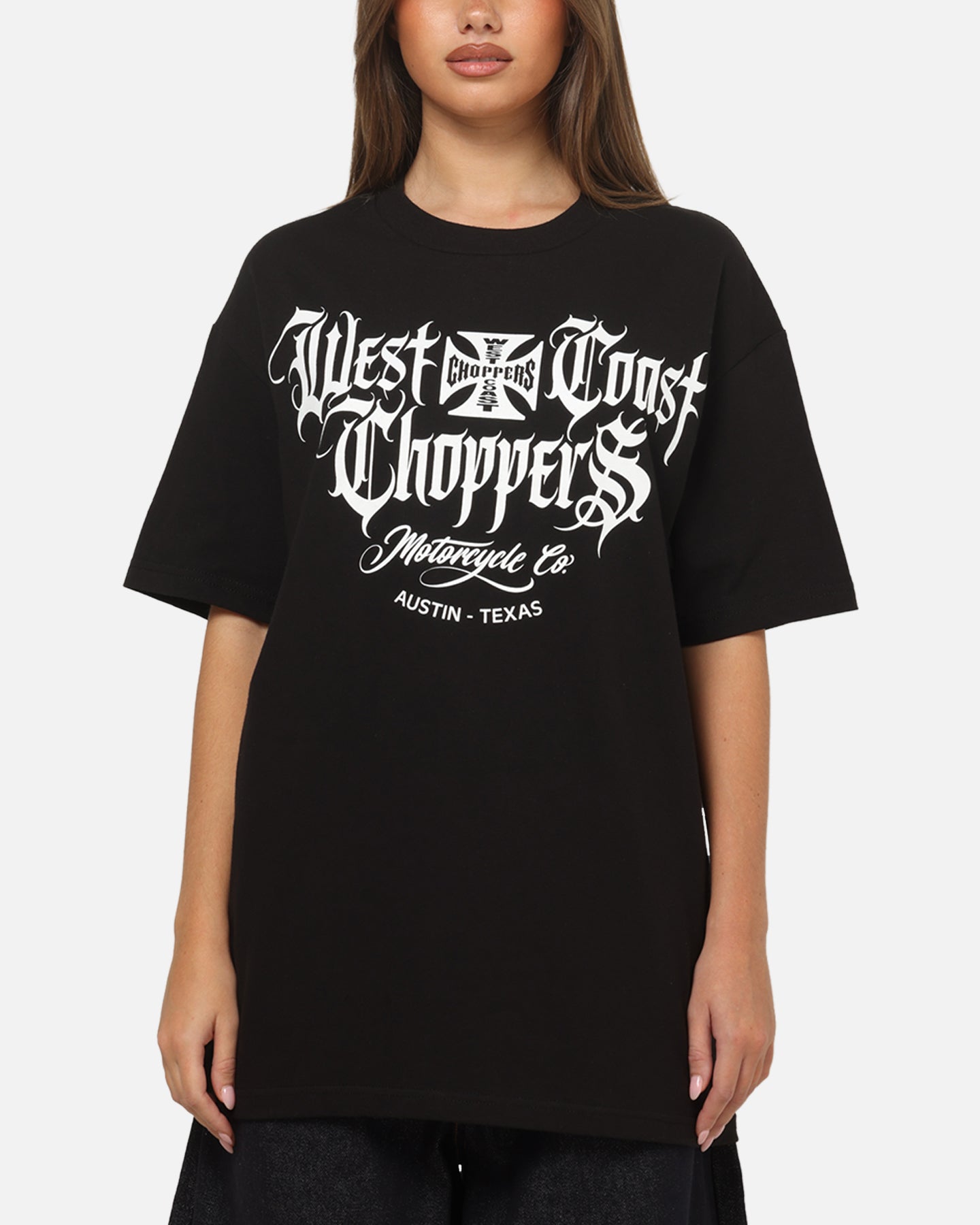 West Coast Choppers Gothic Logo T-Shirt Black | Culture Kings US