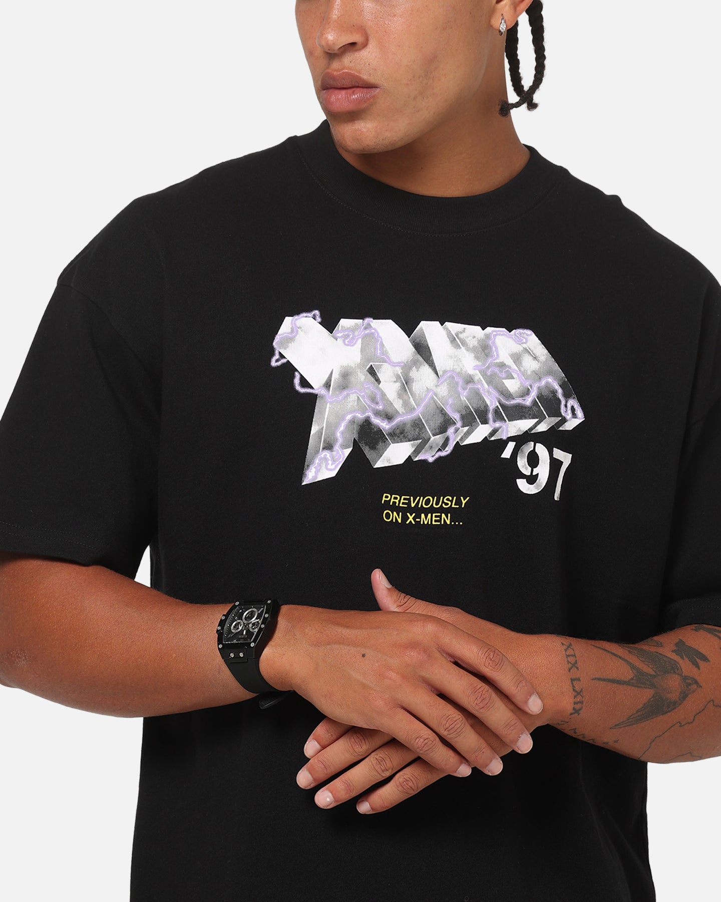 73Studio Marvel X-Men Previously On X-Men T-Shirt Black | Culture