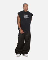 73Studio X Marvel Spotlight Muscle T-Shirt Black Acidwash