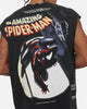 73Studio X Marvel Spotlight Muscle T-Shirt Black Acidwash