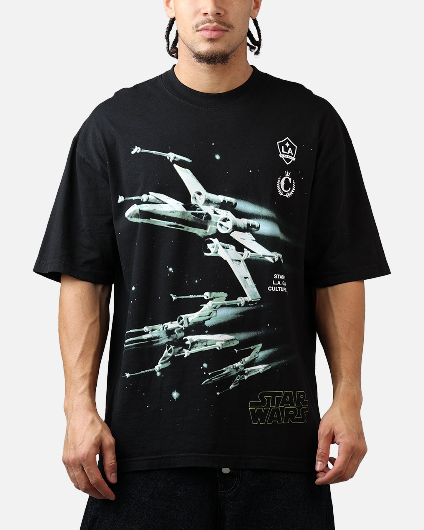 Culture Kings X Star Wars LA Galaxy X-Wing T-Shirt Black | Culture