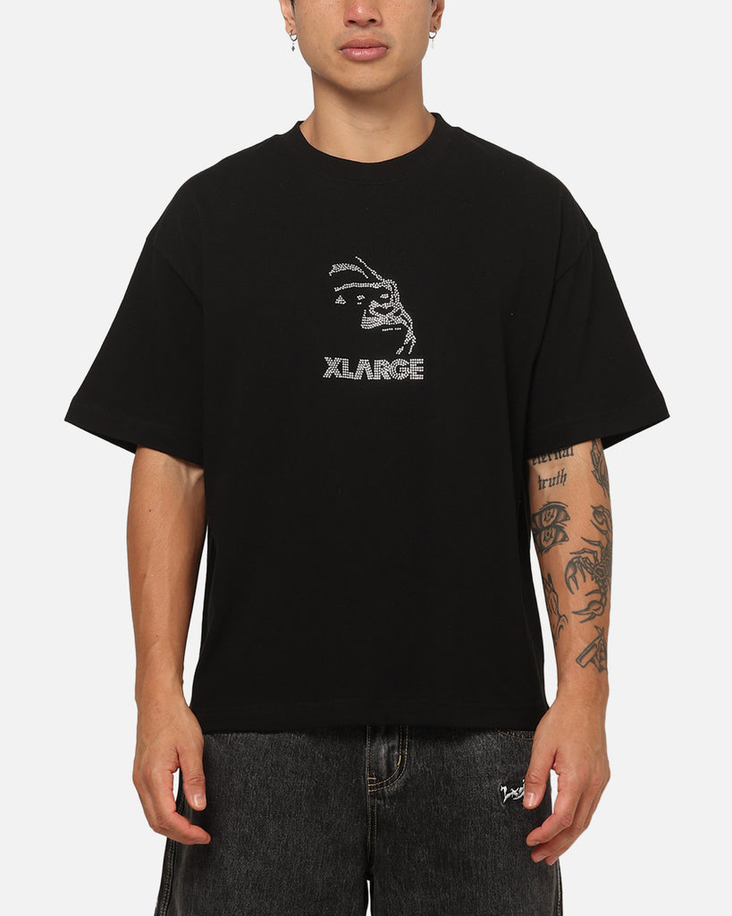 X-Large Rhinestone Gorilla Fit T-Shirt Pigment Black | Culture