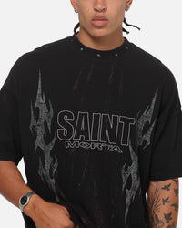 Saint Morta La Familia T-Shirt Washed Black