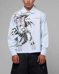 Loiter Blue Eyes Button Up Shirt Blue Stripe