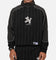 Carre Las Vegas City Series Quarter Zip Crewneck Black Pinstripe