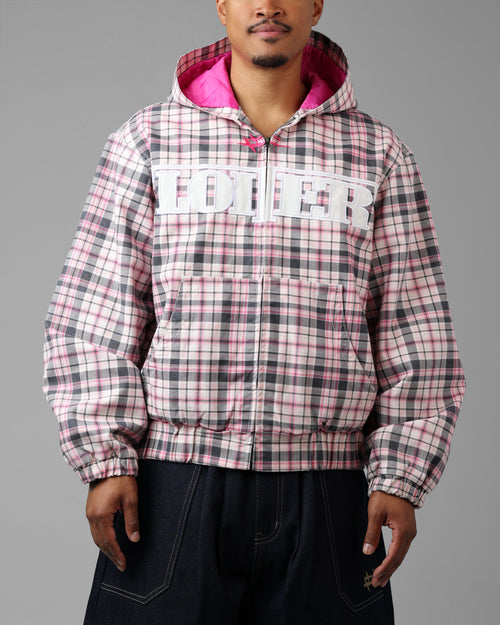 Loiter Racer Work Jacket Pink Plaid