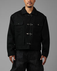 Loiter Hybrid Denim Jacket Black