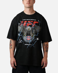UFC By Culture Kings UFC 250 Eagle T-Shirt Black Acidwash