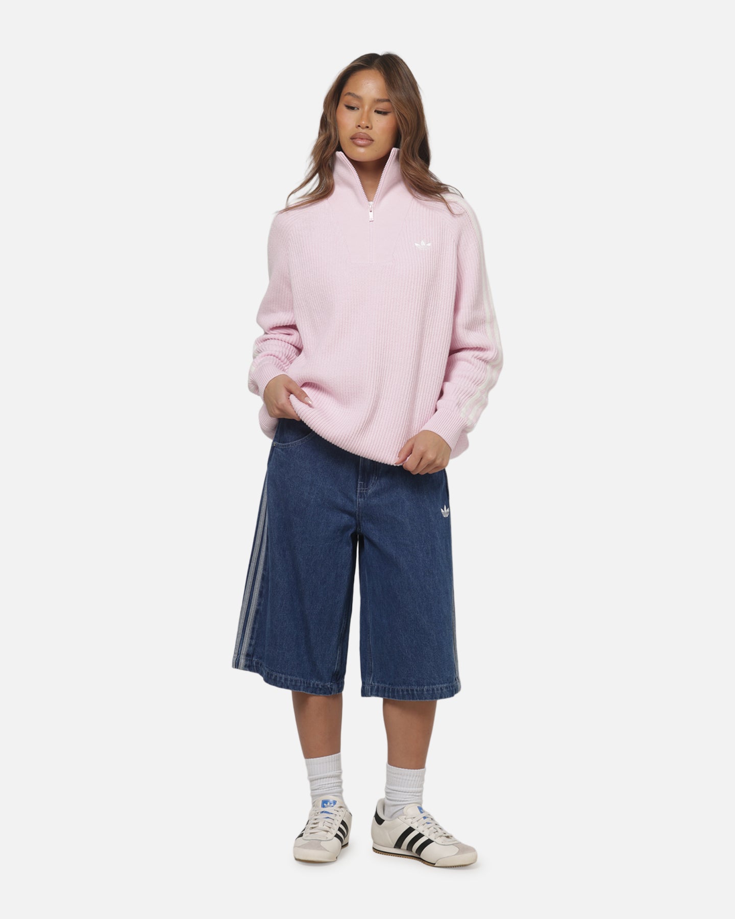 まろ ピンクXL×3 黒XL×4 Adidas Women's Funnel Neck Quarter Zip Sweatshirt Pink | Culture