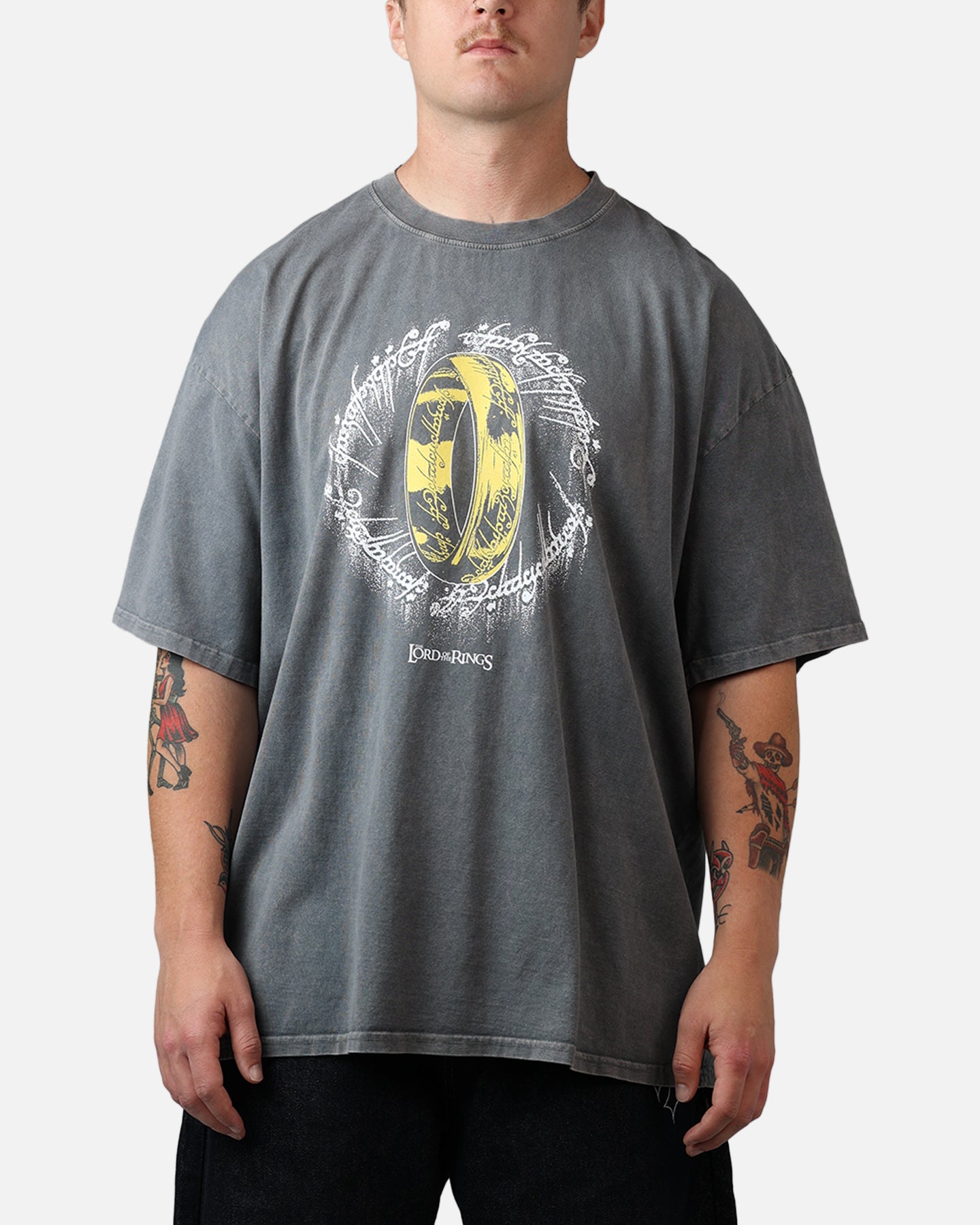 The Lord of the Rings Tシャツ XL 73Studio X Lord Of The Rings One Ring Vintage T-Shirt Washed