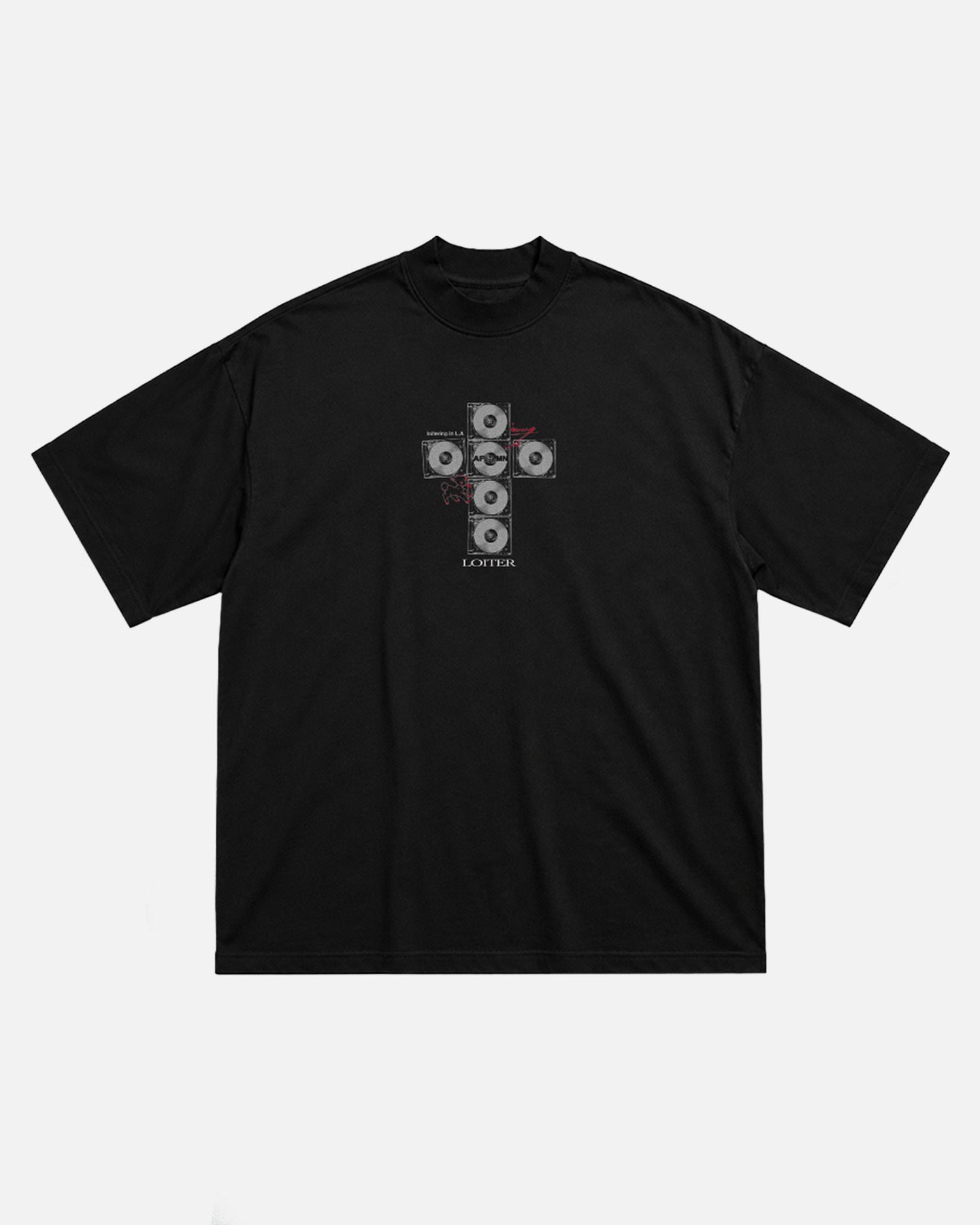 Loiter x After Midnight Cross T-Shirt Black | Culture Kings US