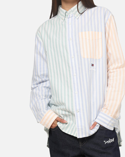 Tommy Jeans Relaxed Oxford Fun Shirt Light Blue/Multicolour