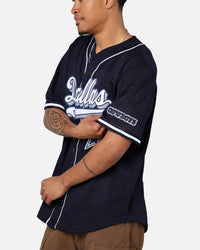 Pro Standard Dallas Cowboys Mesh Button Down Jersey Midnight Navy