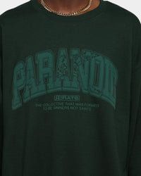 Rats Get Fat Paranoid Crewneck Military Green