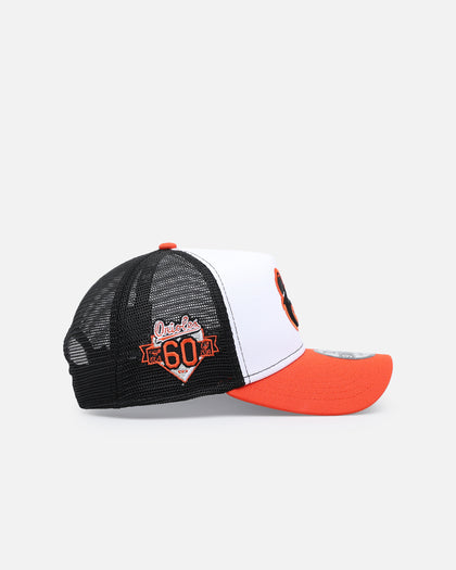 New Era Baltimore Orioles 'Team Color' 9FORTY A-Frame Trucker Snapback OTC