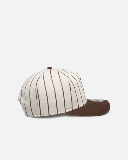 New Era Los Angeles Dodgers 'Washed Stone Walnut' 19TWENTY Snapback Brown Pinstripe