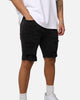 Saint Morta Thrashed Denim Shorts Vintage Black