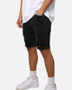 Saint Morta Thrashed Denim Shorts Vintage Black