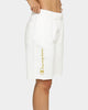 Champion Rev Weave Cut Off Script Shorts White/Gold