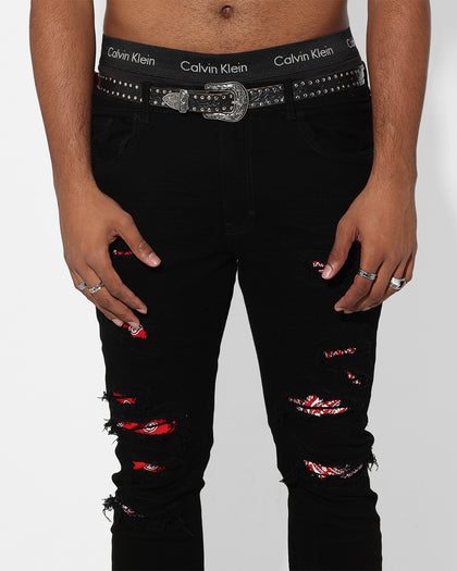 Saint Morta Bandana Summum Jean Black/Red