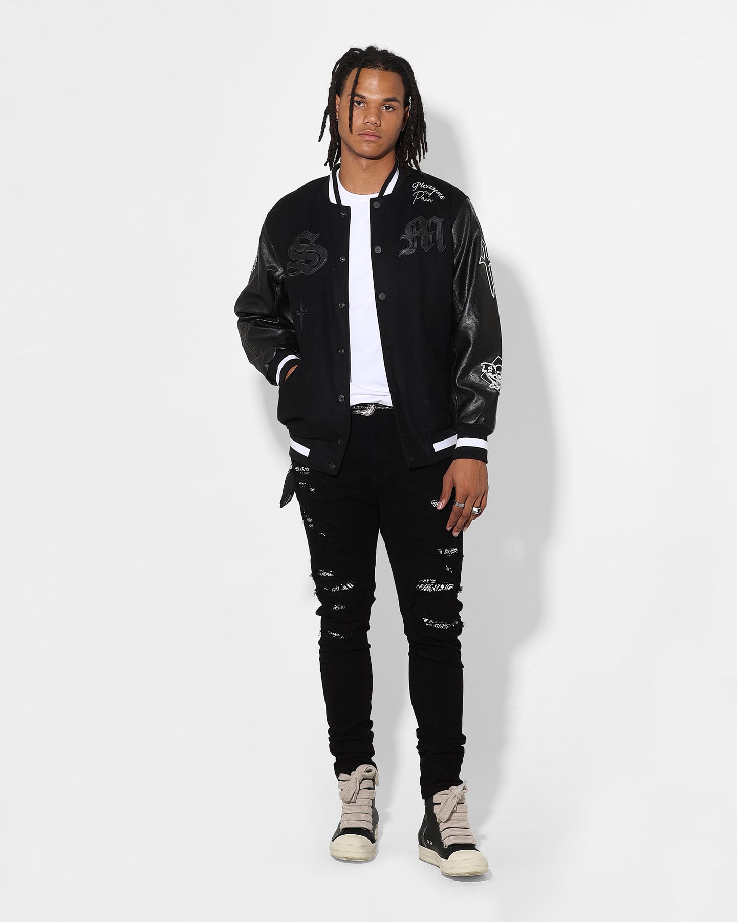 Saint Morta Bandana Summum Jean Black/White | Culture Kings US