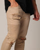 Saint Morta Men's Index Distressed Biker Jeans Bone