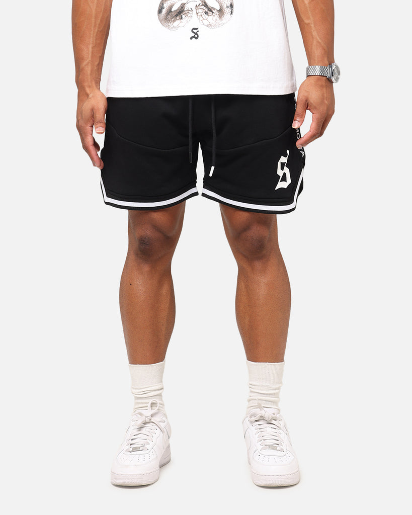 Saint Morta Icon X Fleece Shorts Black | Culture Kings US
