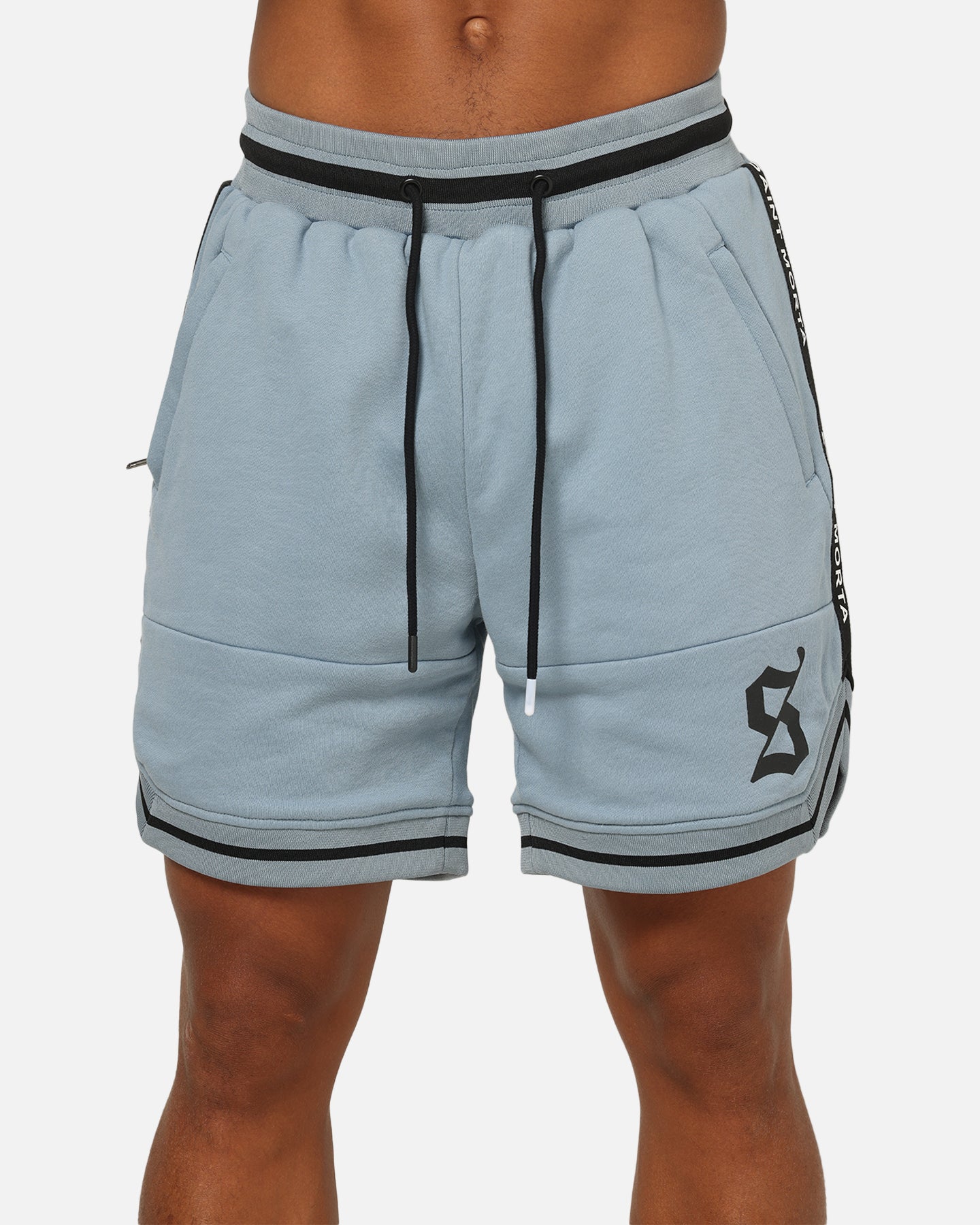 Saint Morta Icon X Fleece Shorts Denim Blue | Culture Kings US