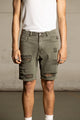 Saint Morta Destroyer Distressed Shorts Khaki Green