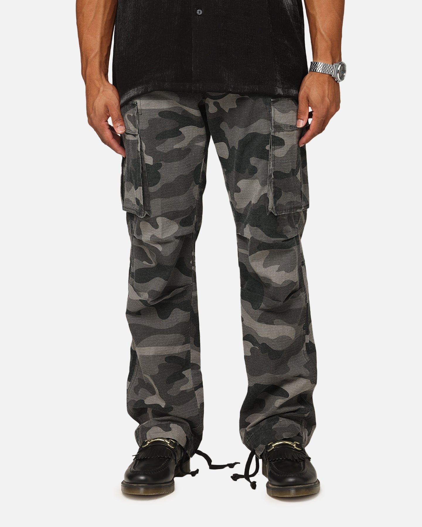 XXIII Torrent Cargo Pant Washed Black Camo | Culture Kings US