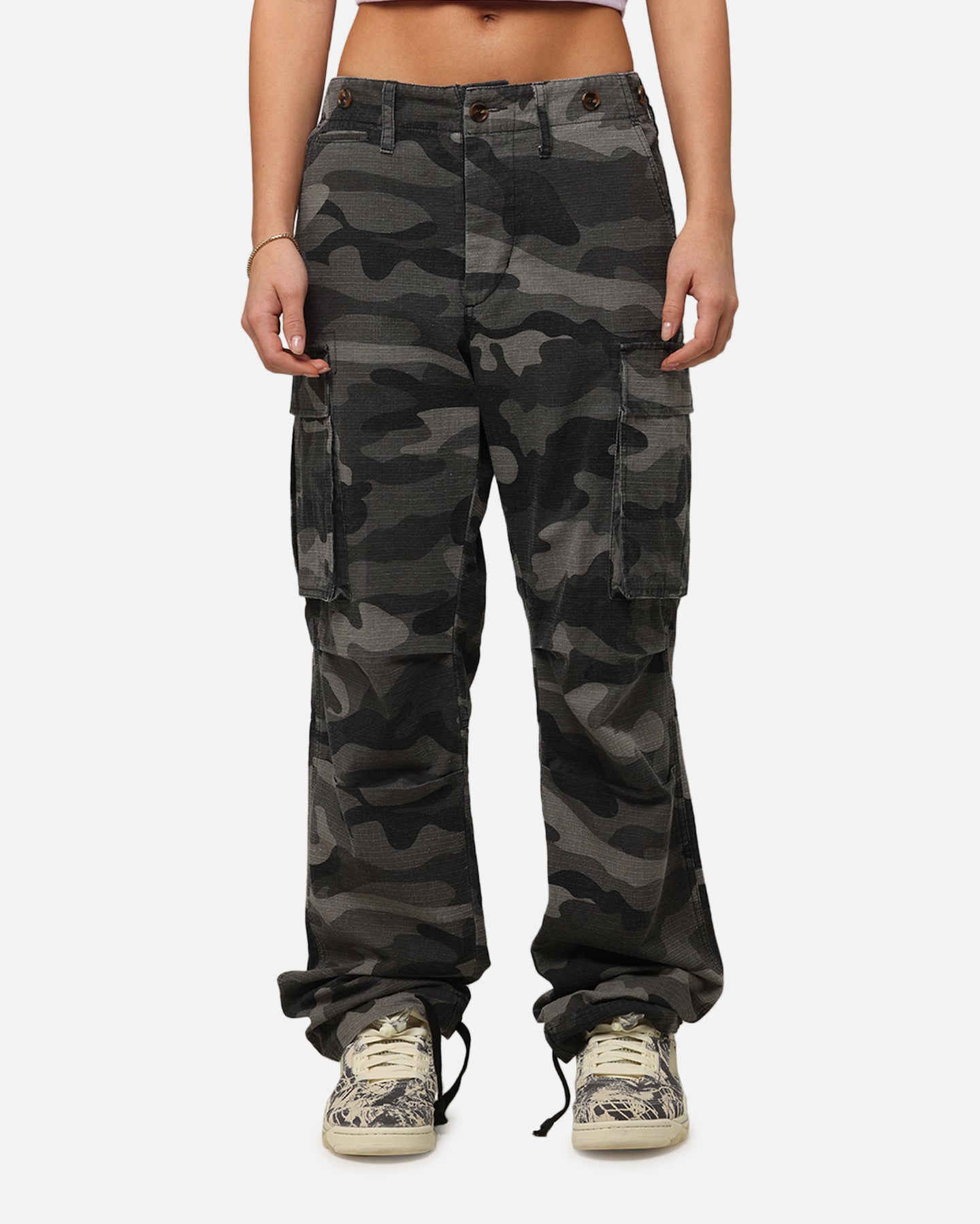 XXIII Torrent Cargo Pant Washed Black Camo | Culture Kings US