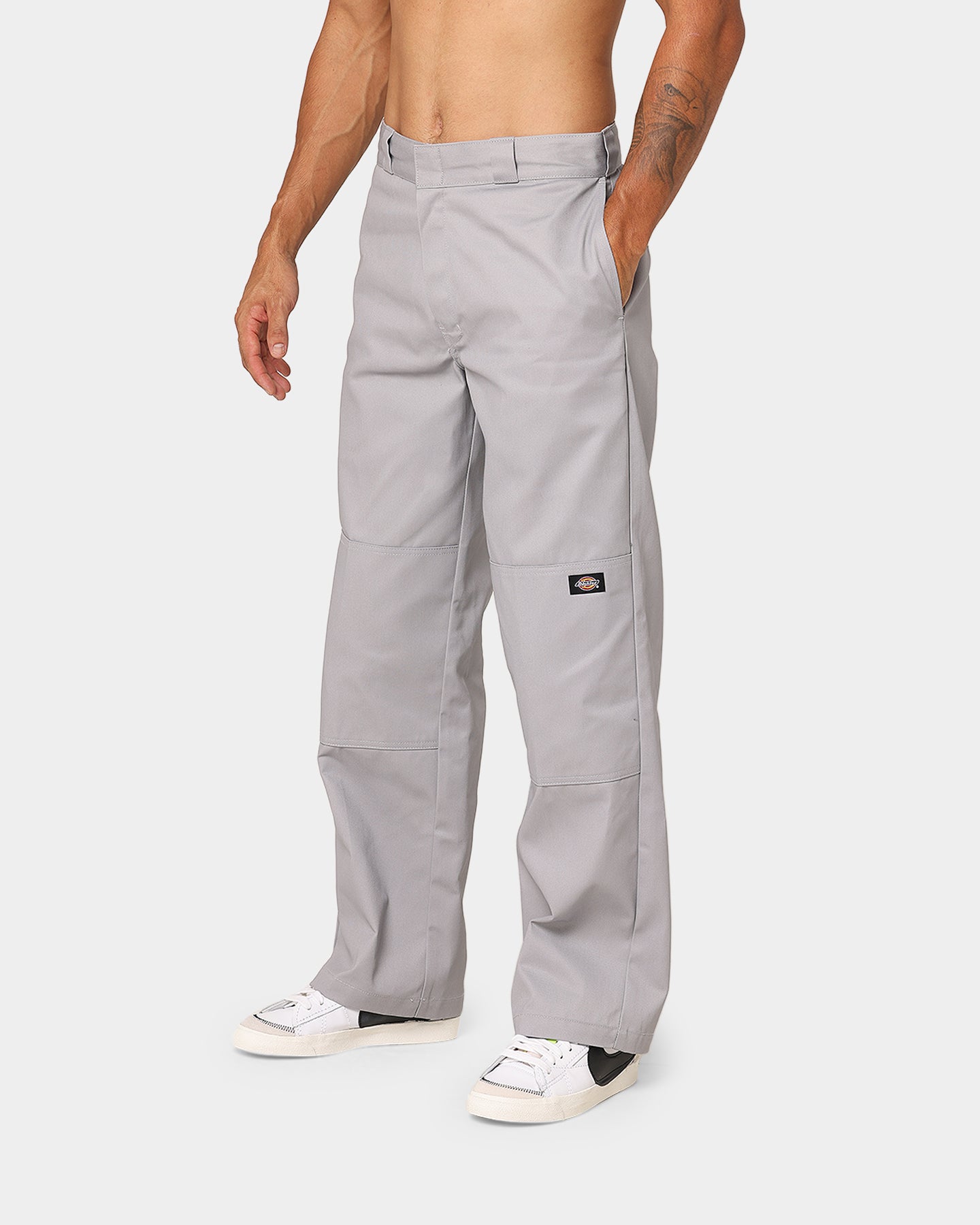 Dickies Loose Double Knee Work Pants Silver | Culture Kings US