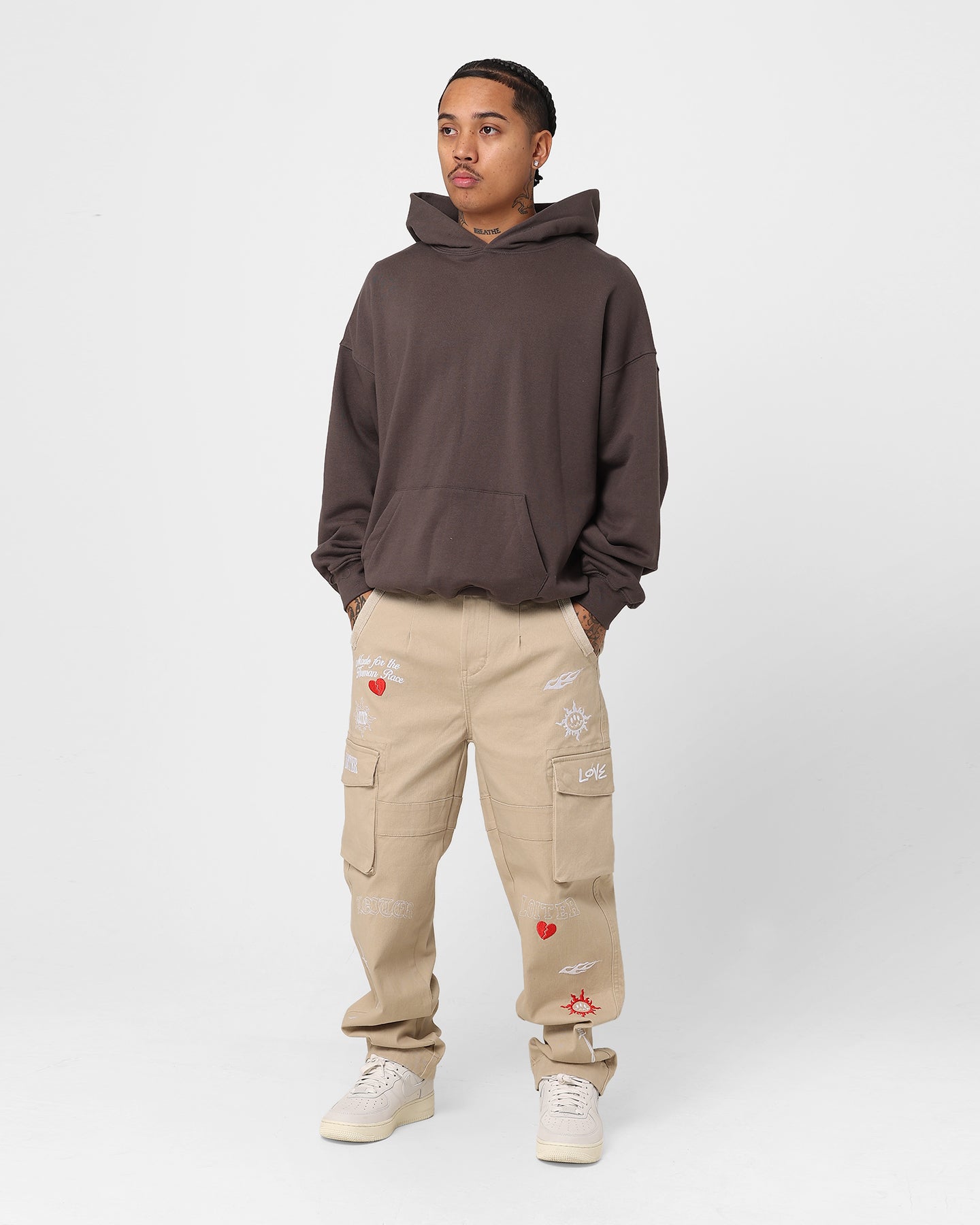 Loiter Sketch Cargo Pants Off White | Culture Kings US