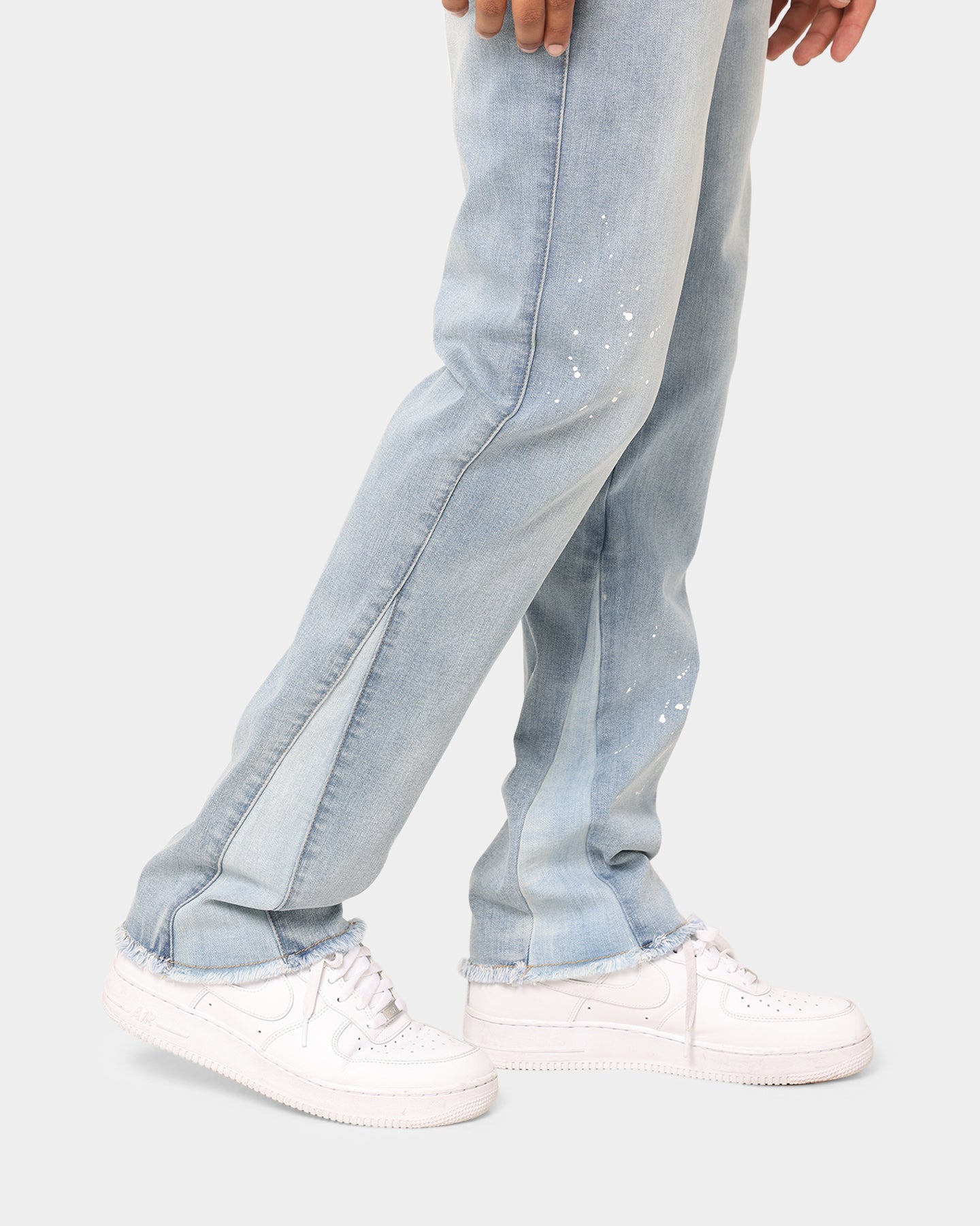 Loiter Demolition Flare Jeans Vintage Blue | Culture Kings US