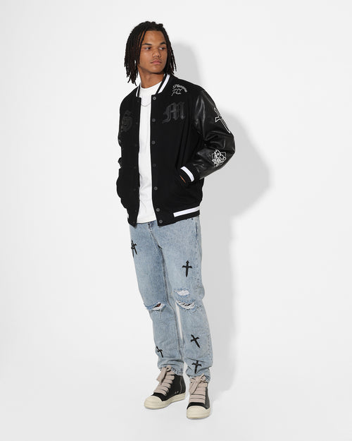 Saint Morta Daggers Relaxed Jean Stone Wash Blue