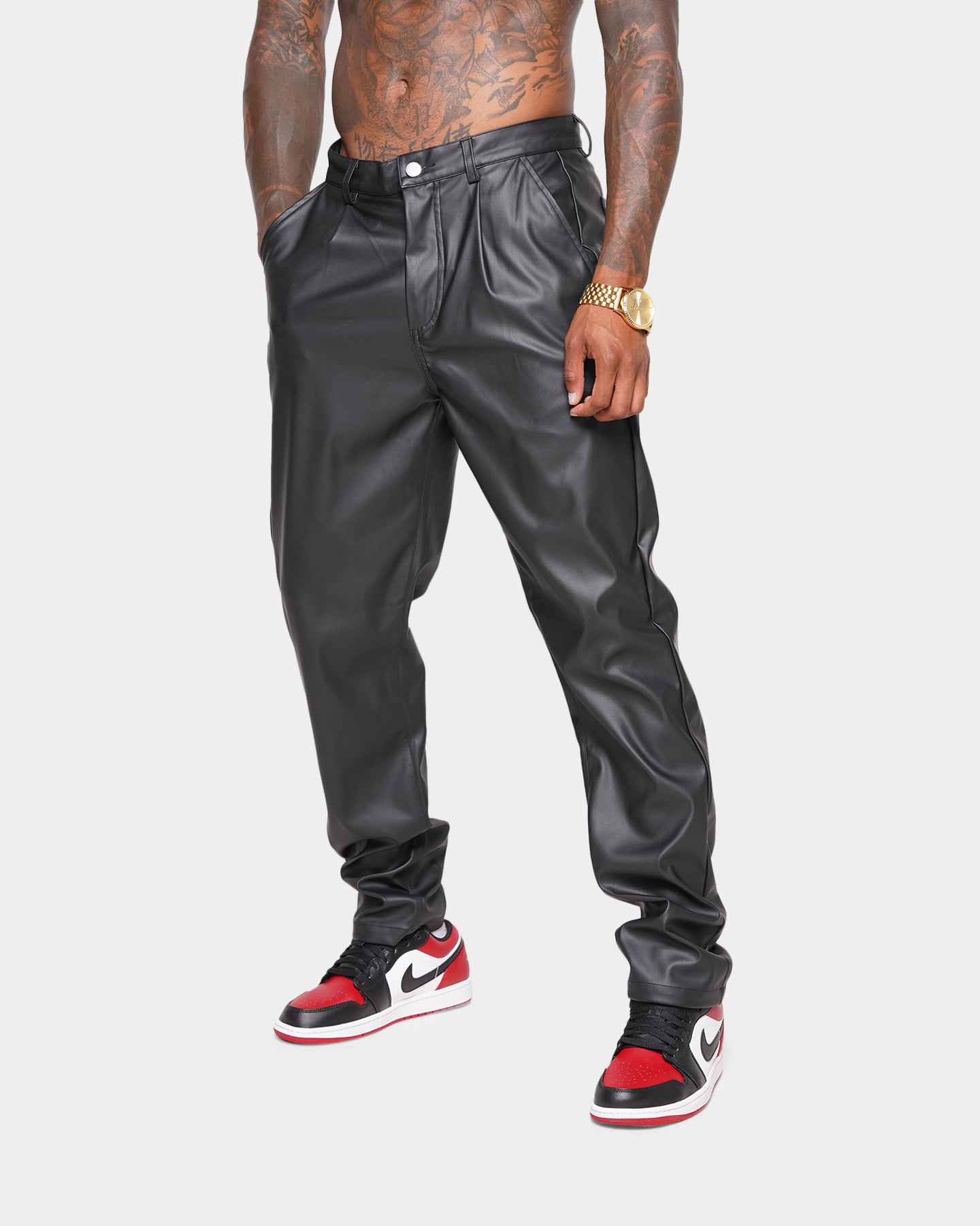 XXIII Mykel Leather Pants Black | Culture Kings US