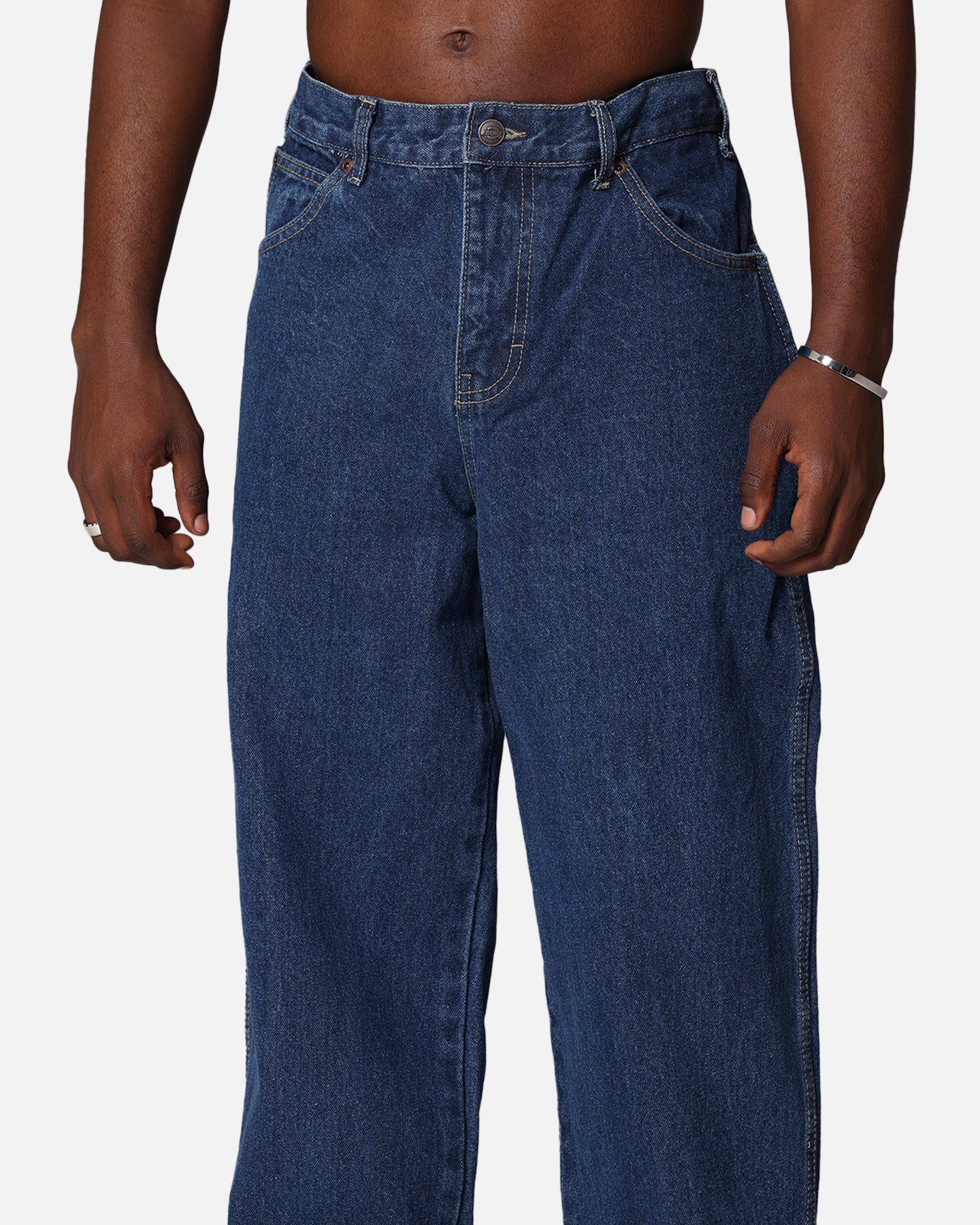 Dickies Relaxed Straight Denim Jeans Stone Washed Indigo | Culture