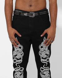 Saint Morta Death Adder Relaxed Jeans Black
