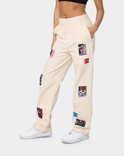 Loiter Patchwork Trousers Off White