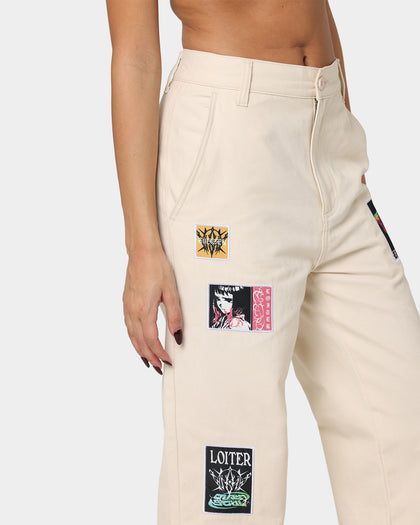 Loiter Patchwork Trousers Off White