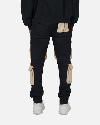 XXIII Cajeme Contrast Cargo Pants Black/Stone